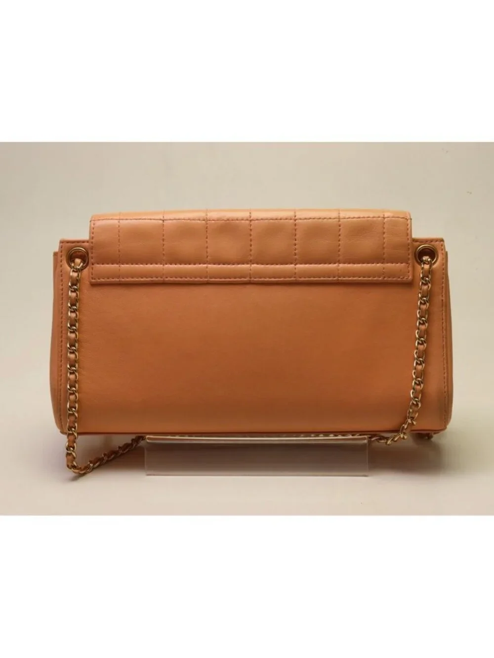 Chanel Choco Bar Lambskin Chain Shoulder Bag